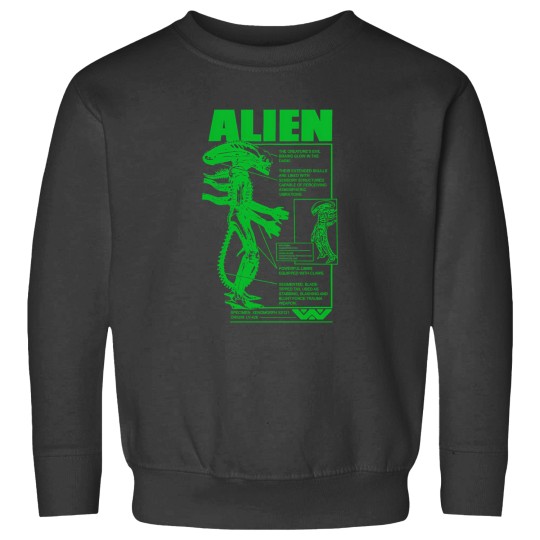 Discover Alien Specimen  Acid Green Sweatshirts