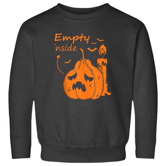 Discover Funny Pumpkin Empty Inside Halloween Sweatshirts