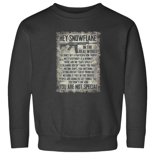 Discover Hey Snowflake In The Real World on back Sweatshirts