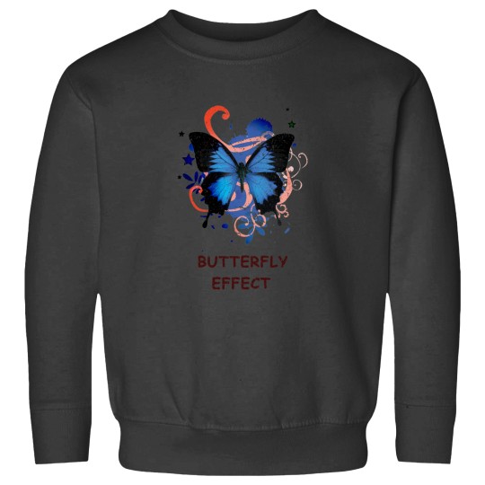 Discover Blue and black colors Butterflygraphic art Sweatshirts