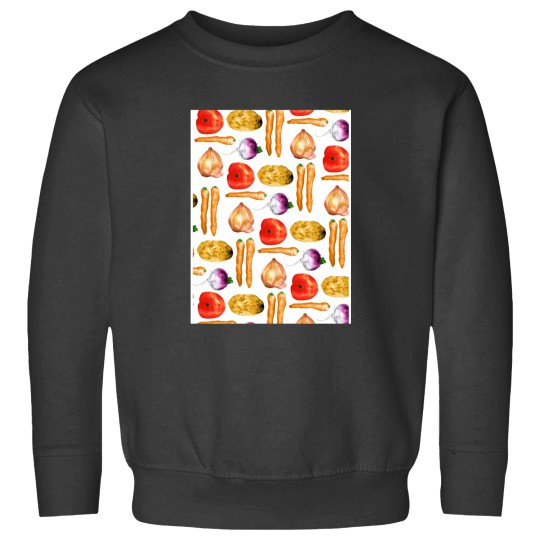Discover Vegetable Pattern Graphic Sweatshirts