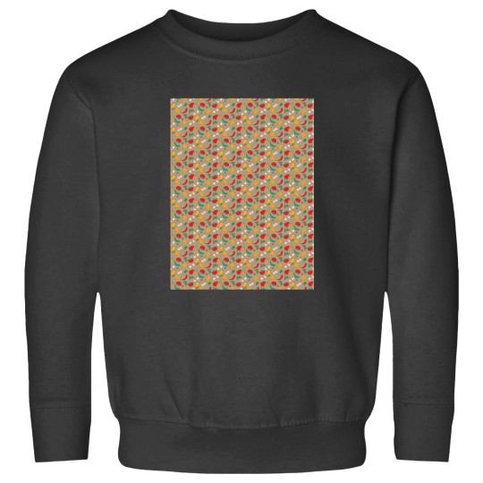 Discover What_s for dinner (pattern on grey-green background) Graphic Sweatshirts