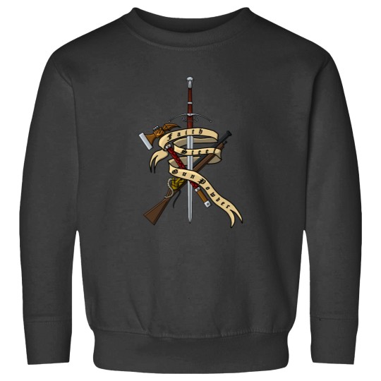 Discover Faith Steel and Gunpowder Sweatshirts