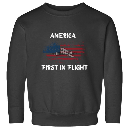 Discover America First in Flight Wright brothers patriotic Sweatshirts