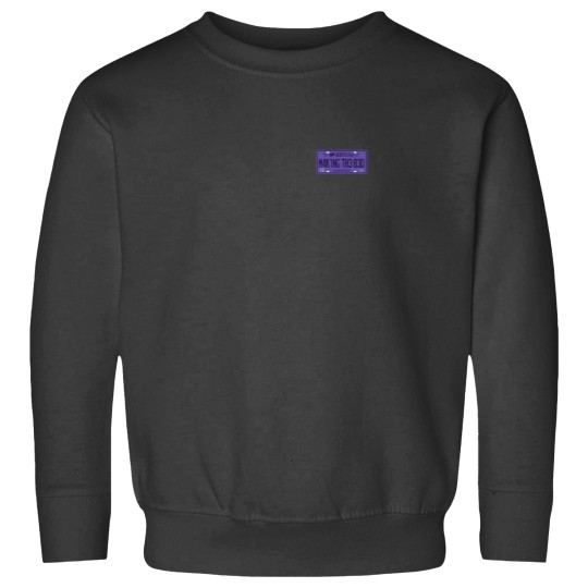 Discover making the bed license plate Sweatshirts