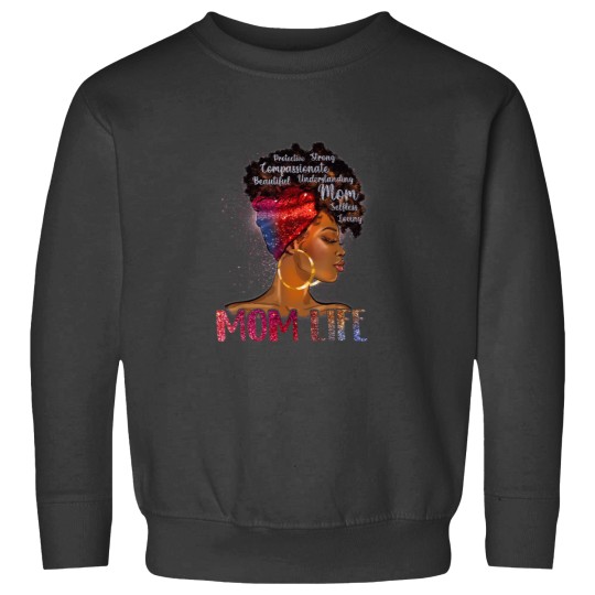 Discover Black Woman Dope Mom Life African American Mothe Sweatshirts