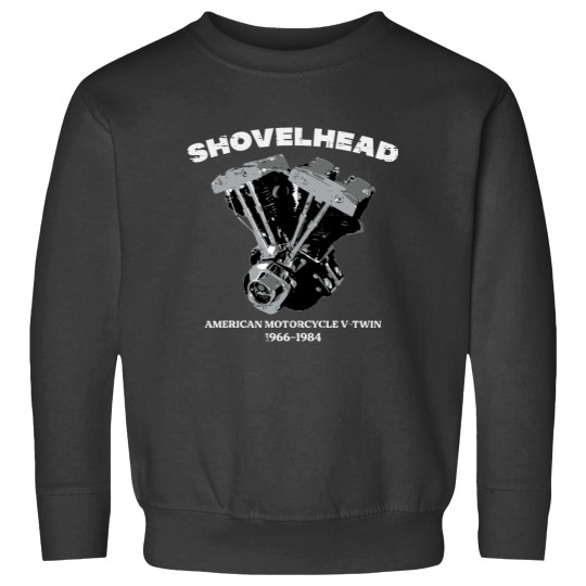 Discover Biker Shovelhead Motorcycle Engine Vintagess Men Women Kids Sweatshirts