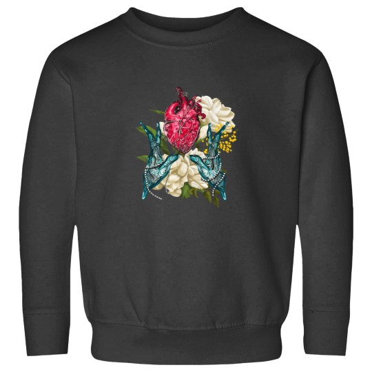 Discover Anatomical Heart And Flowers Doctor Valentine Sweatshirts