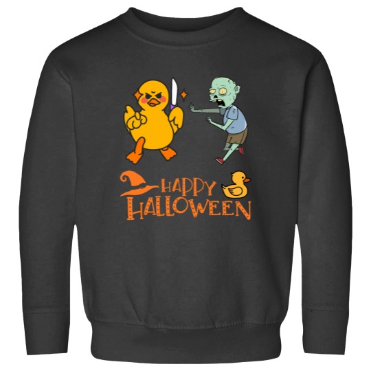 Discover Killer Rubber Duck battling Zombie Sweatshirts