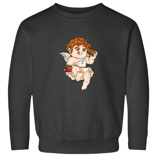 Discover Cupid Burger Fries Valentines Day Funny Fast FF Band Sweatshirts