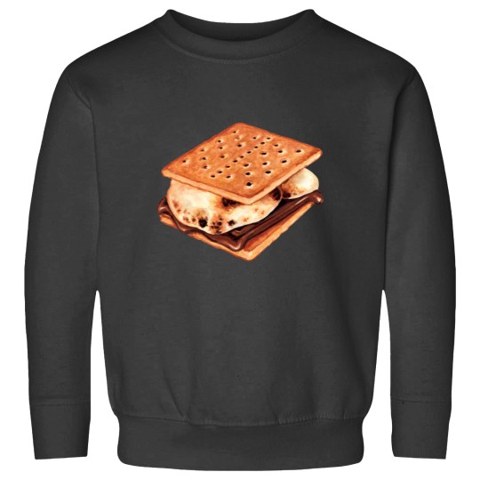 Discover Smores Pattern Brown Sweatshirts