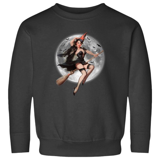 Discover Halloween pin-up witch Sweatshirts