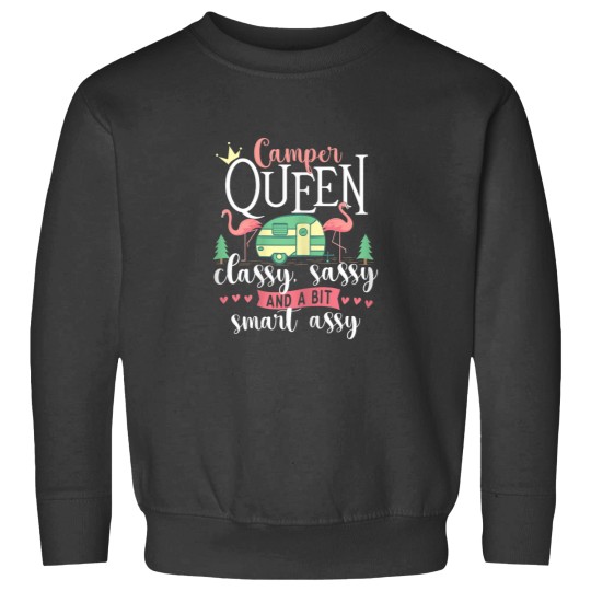 Discover Camper Queen Classy Sassy Glamping Glamper Glamo Sweatshirts