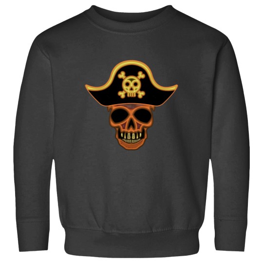 Discover Pirate Skull Halloween Metallic Sweatshirts