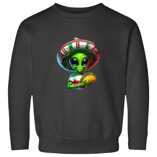 Discover Alien Taco Cinco De Mayo Men UFO Mexico Flag Som Sweatshirts