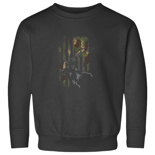 Discover American Flag Camo Camouflage Outdoor Antlers El Sweatshirts