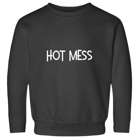 Discover Womens Hot Mess Ladies Pajama Top VNeck Sweatshirts