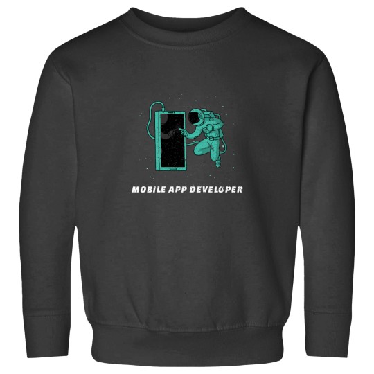 Discover Mobile App Developer Green Spacesuit Sweatshirts