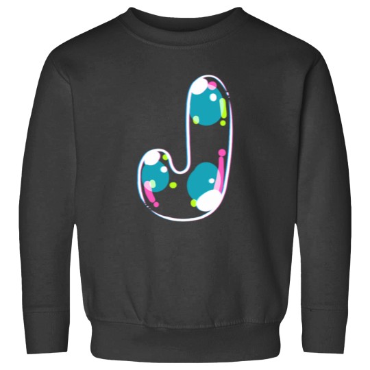 Discover Soap Bubble Monogram Letter Sweatshirts