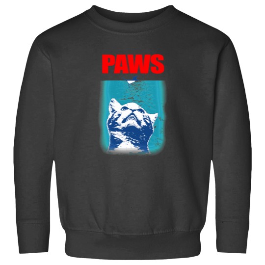 Discover Kitty with large Jaws attacking a mouse PAWS Sweatshirts