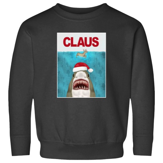 Discover Funny Christmas Santa Claus Shark Reindeer Humor Sweatshirts