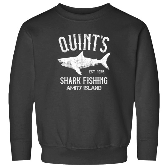 Discover Quint's Shark Fishing - Amity Island 1975 Sweatshirts