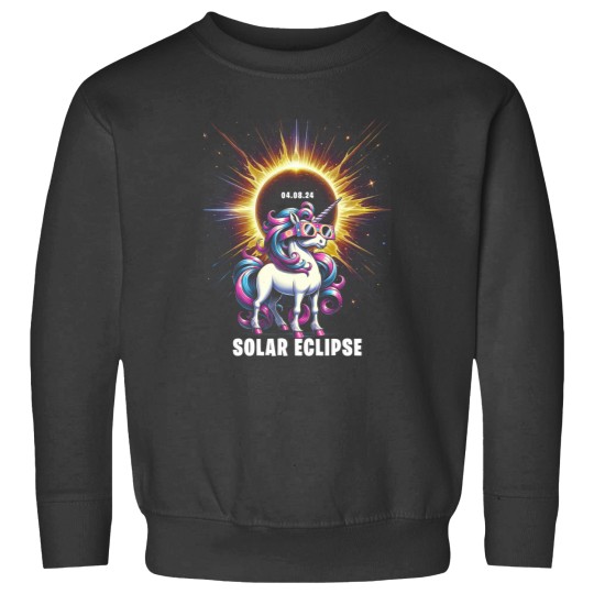 Discover Solar Eclipse 2024 Shirt Total Eclipse April 8th 24 Unicornss Sweatshirts