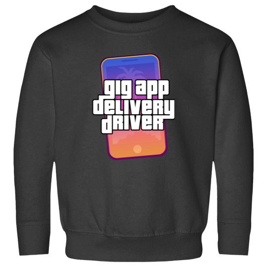 Discover Gig App Delivery Driver Video Game Parody Design Sweatshirts