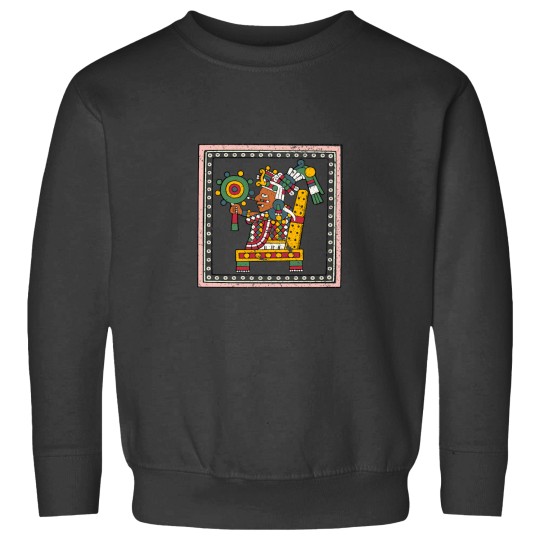 Discover Xochipilli- Framed Transparent Aztec God of the Arts Sweatshirts