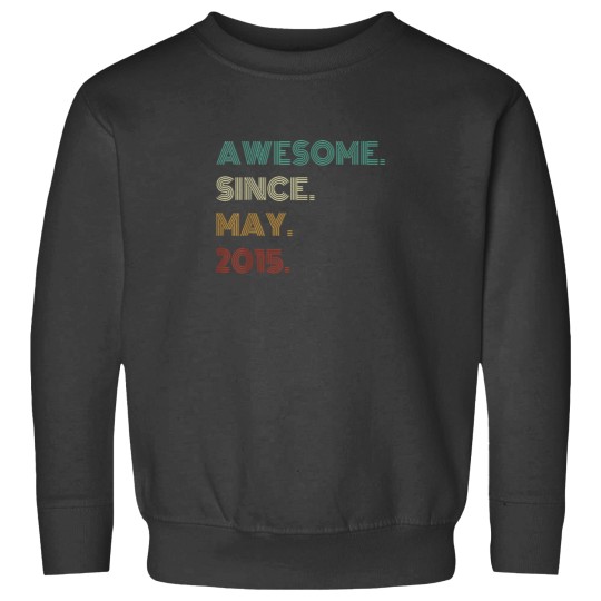 Discover 9 Years Old Awesome Since May 2015 9th Birthday Sweatshirts