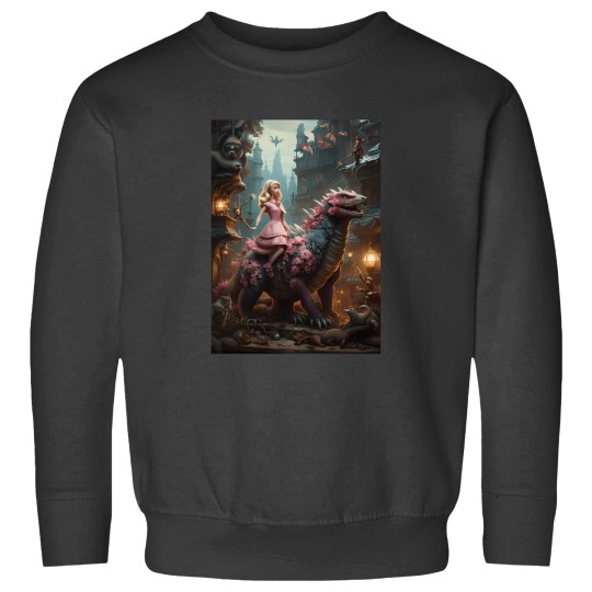 Discover Barbiee Riding Godzillaa 3194 Sweatshirts
