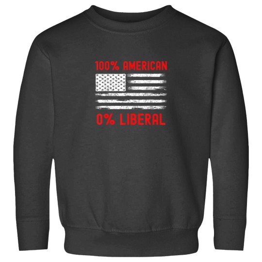 Discover 0 Liberal Zero Percent Proud American Anti Liber Sweatshirts