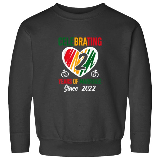 Discover 2 Years of Marriage Married Couple 2nd Wedding A Sweatshirts
