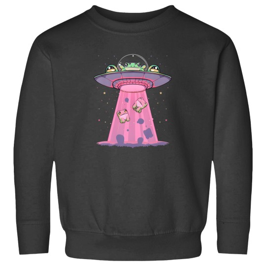 Discover Pastel Goth Kawaii Frogs Beamed By Ufo Aliens Frog Sweatshirts