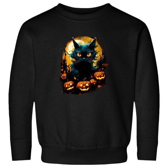 Discover Spooky Halloween Cat 9 Sweatshirts