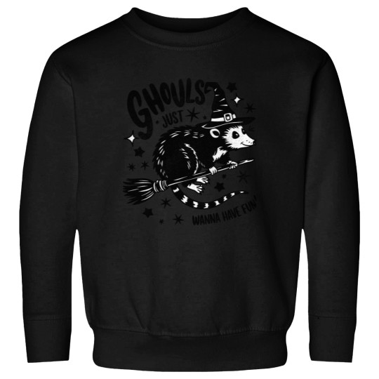 Discover Halloween Opossum Cute And Funny Midnight Adventure Sweatshirts