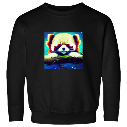 Discover Adorable cutie Kawaii Red Panda Wishing you good night Active Sweatshirts