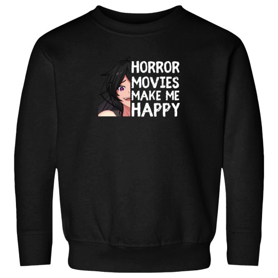 Discover I Love Horror Movies  Anime Girl Sweatshirts
