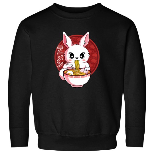 Discover Kawaii Bunny Anime Ramen Japanese Noodles Rabbit Lover Sweatshirts