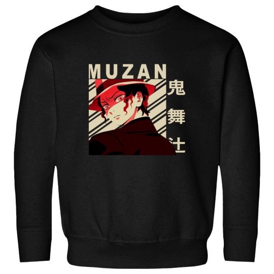 Discover Lucky Think Fast In Every Position Muzan Kibutsuji Vintagess Art Gifts For Fan Sweatshirts
