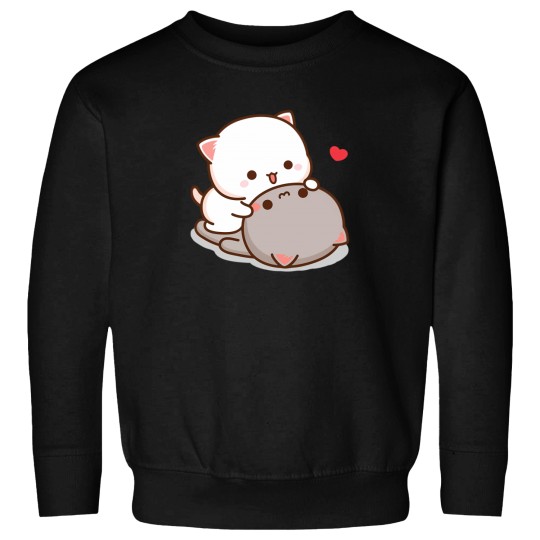 Discover Peach And Goma Mochi Cat Love Classic Sweatshirts