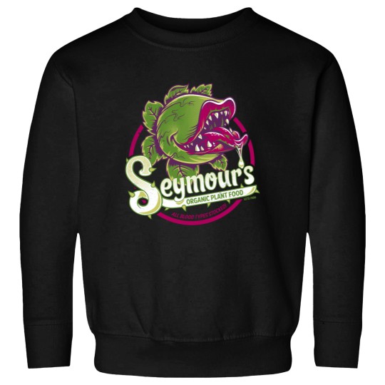 Discover Seymours Organic Plant Food musical theatre Vintages cult movie Sweatshirts