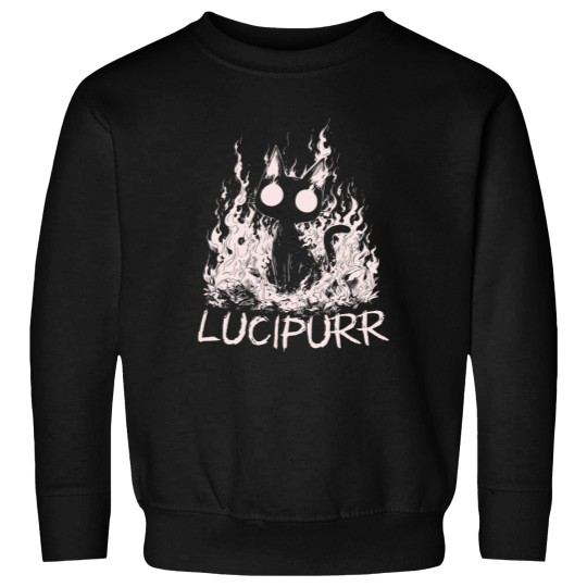 Discover Lucipurr Cat Lover Satanic Lucifer Baphomets Demon Kitty Sweatshirts