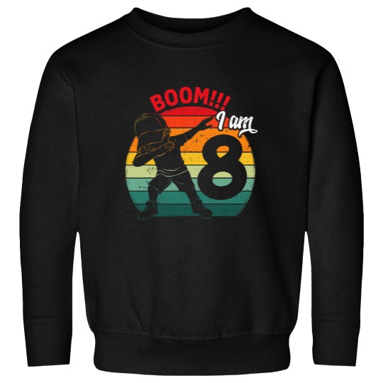 Discover Dabbings Boy 8th Birthday Party 8 Eight Years Old Kids Boys Sweatshirts