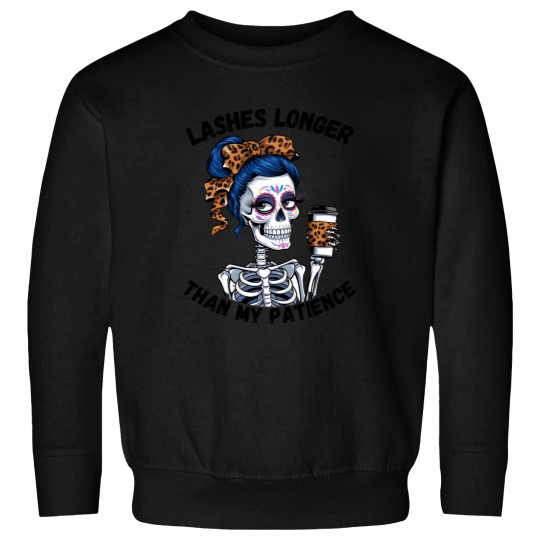 Discover Lashes Longer Funny Fitted Sweatshirts