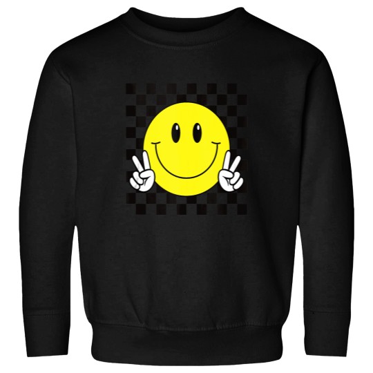 Discover Yellow Smile Face Cute Checkered Peace Smiling happy facess Tank Top Sweatshirts