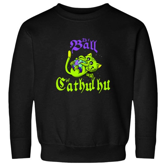Discover Cute Kawaii Cathulhu Eating the World Cat Cthulhu Necronomicon funny kitty kraken TSh Sweatshirts