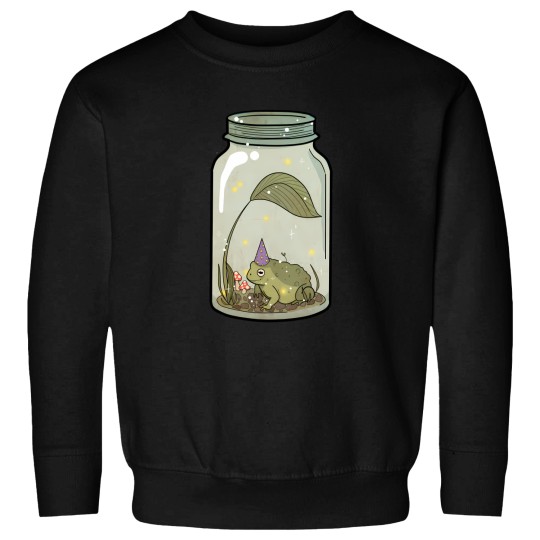 Discover Wizard Frog In Mason Jar Sweatshirts