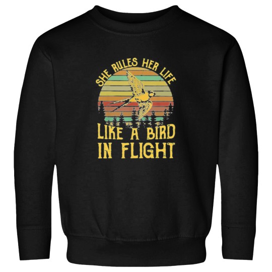 Discover Stevie Nicks vintages Rock Bands Stevie-Nicks She Rules Her Life Like A Bird In Flight Sweatshirts