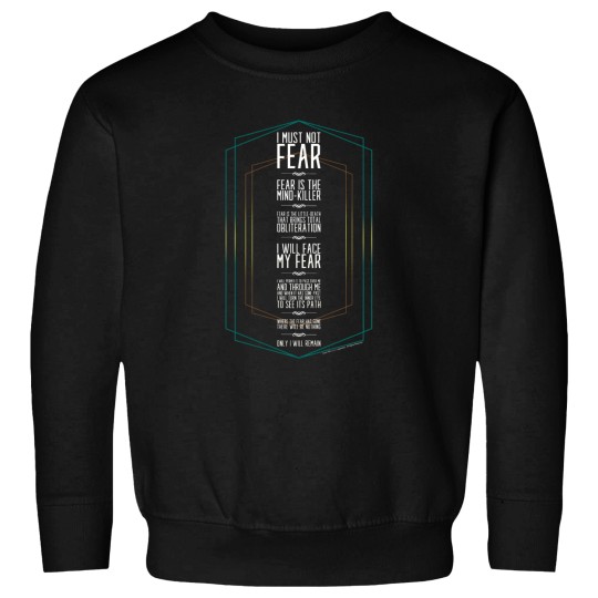 Discover DUNEs MOVIE-Litany againsts Fear-House Atreides Sweatshirts